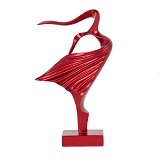 Lucette - Abstract Woman Metallic Red 25cm