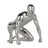 Redemption Sculpture Metallic Silver Mirror